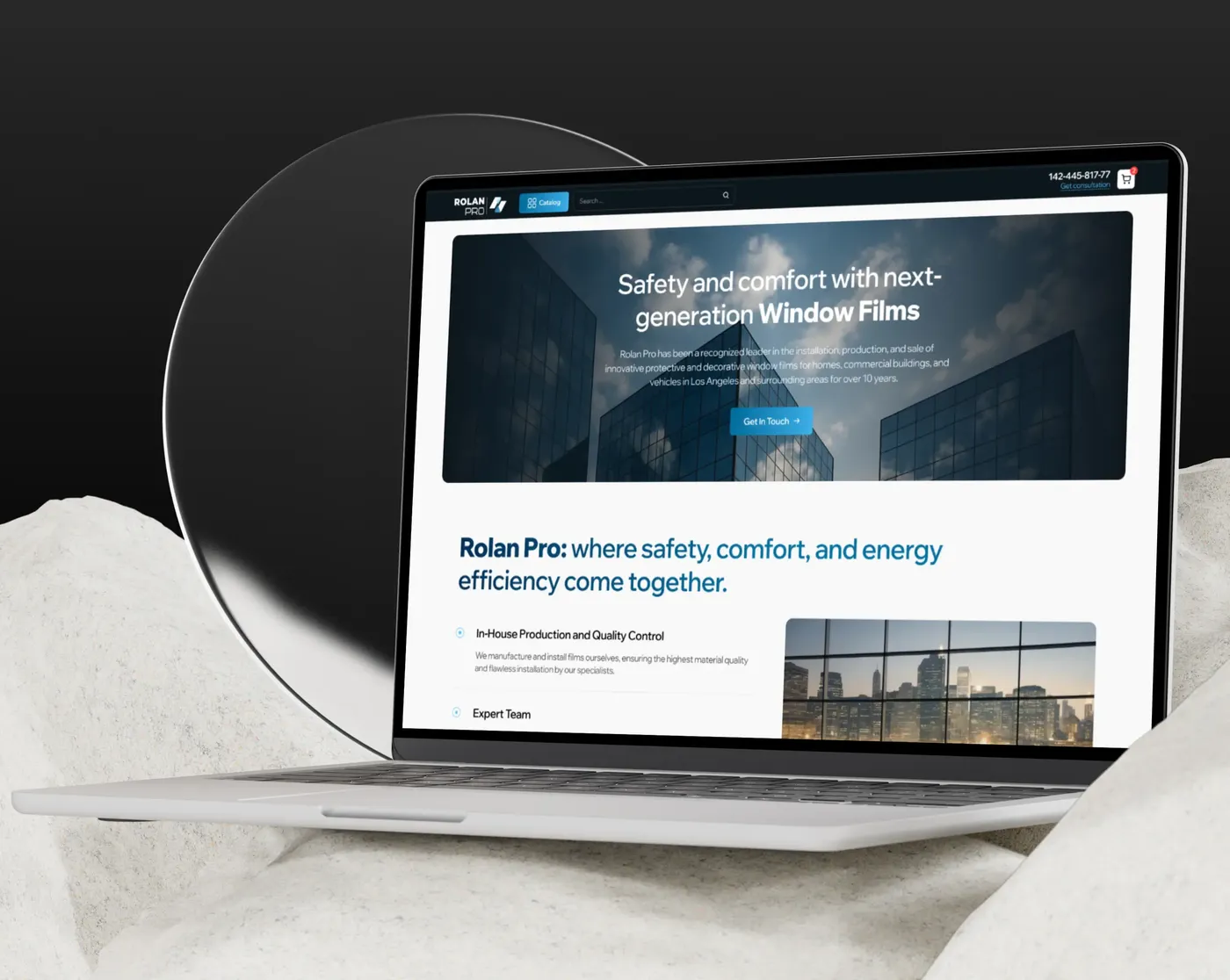Website Design & Development for Window Film Company (Custom Build)