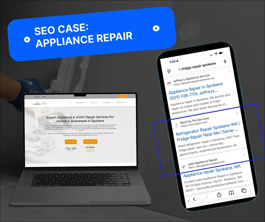 Appliance repair local SEO — Spokane, WA