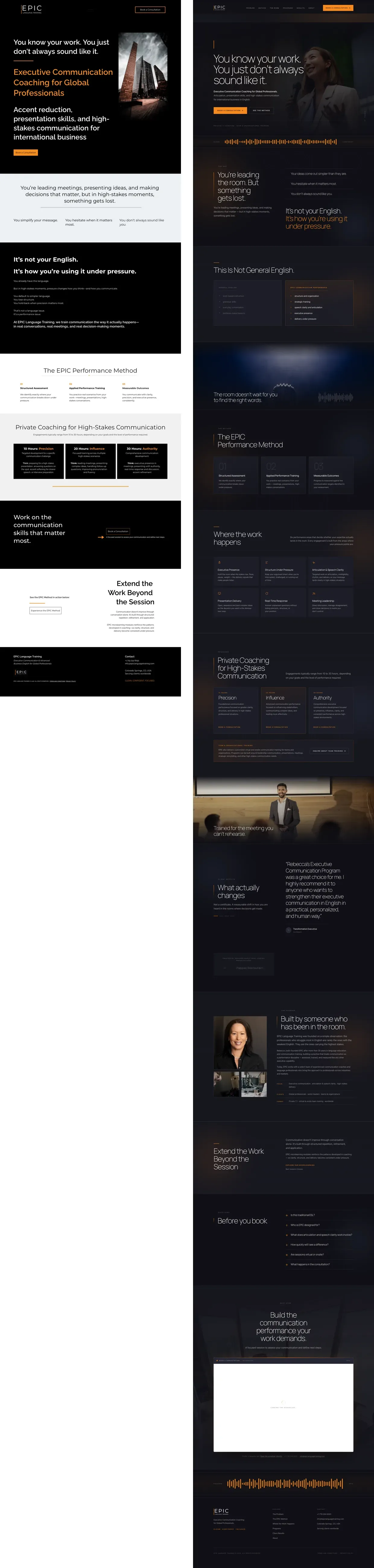EPIC full homepage before and after side by side
