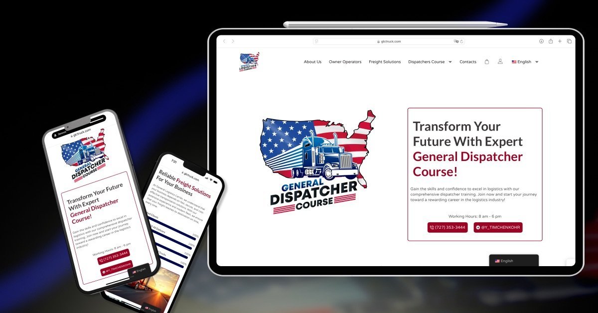 Logistics Company Website & Online Dispatcher Training Platform