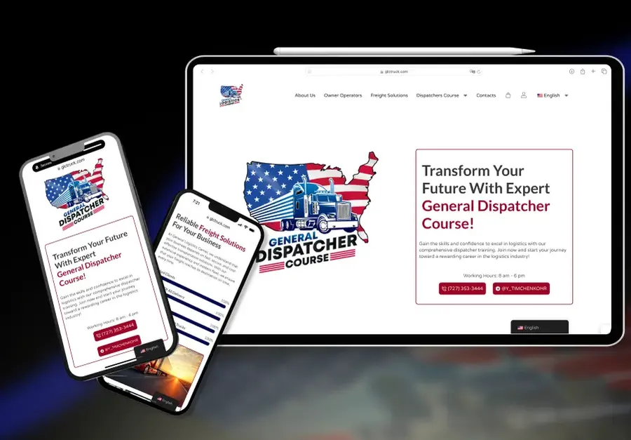Website + training platform — Logistics company